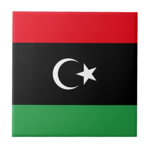 Libya Flag Ceramic Tile