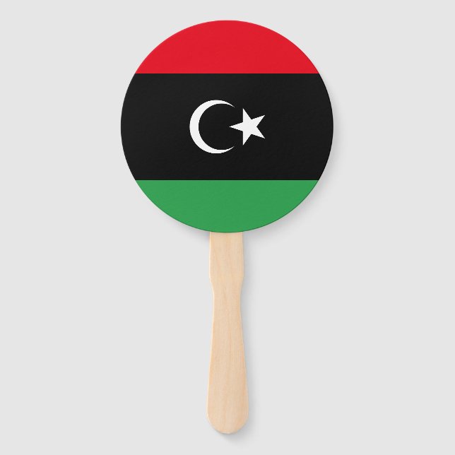 Libya Flag Hand Fan (Front)