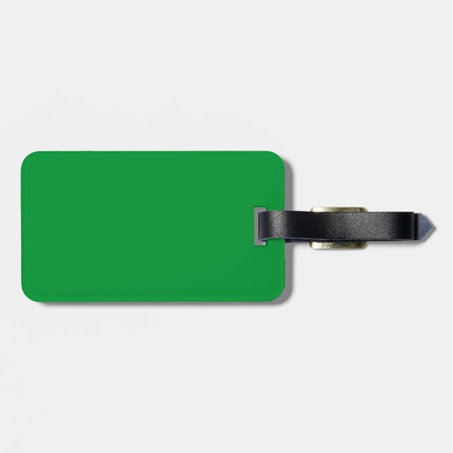 Libya Flag Luggage Tag (Back Horizontal)