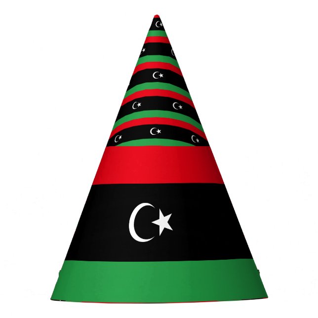 Libya Flag Party Hat (Front)