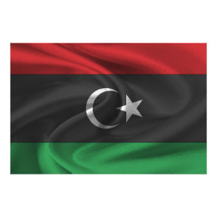 Libya Flag Photo Print