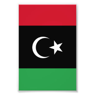 Libya flag photo print