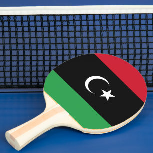 Libya flag ping pong paddle