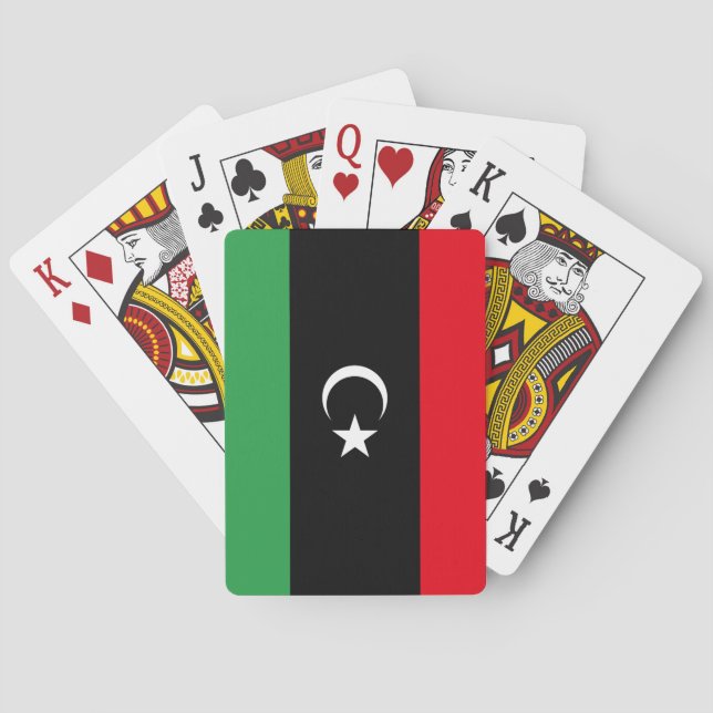 Libya Flag Playing Cards (Back)