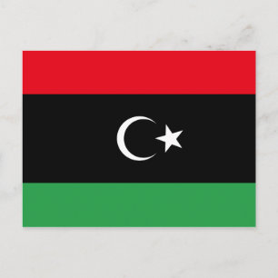 Libya Flag Postcard