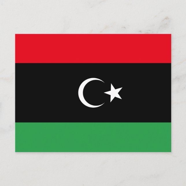 Libya Flag Postcard (Front)