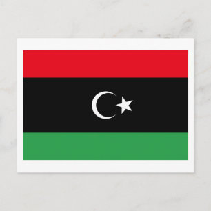 Libya Flag Postcard