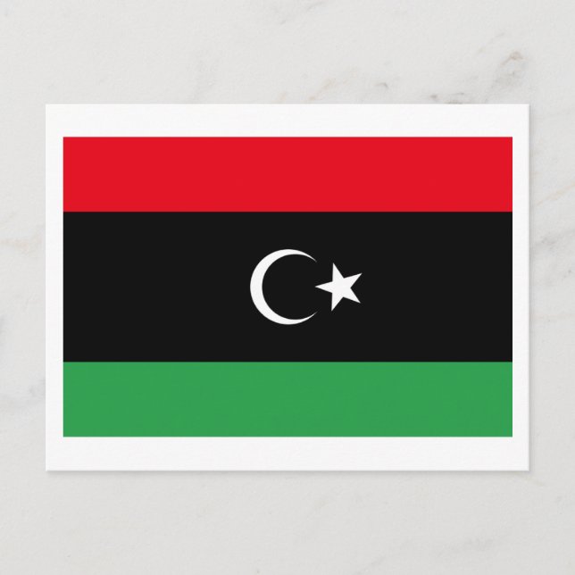 Libya Flag Postcard (Front)