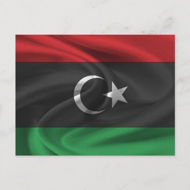 Libya Flag Postcard (Front)