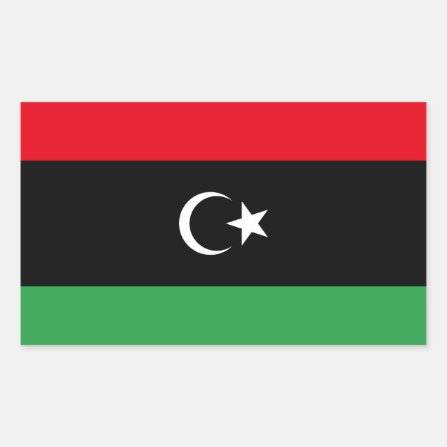 Libya Flag Rectangular Sticker (Front)