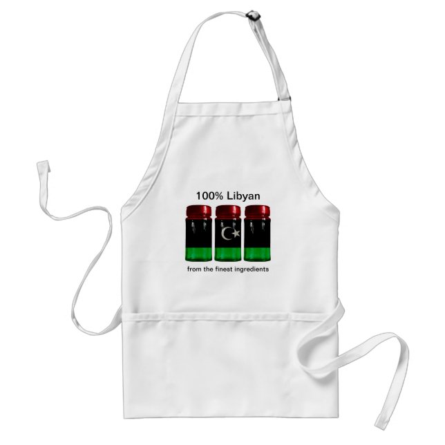 Libya Flag Spice Jars Apron (Front)