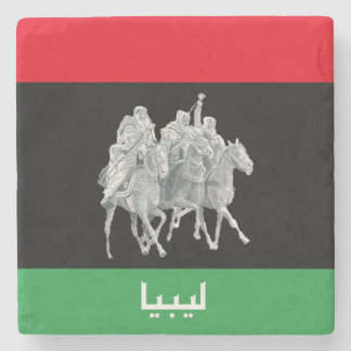 Libya Flag Stone Coaster