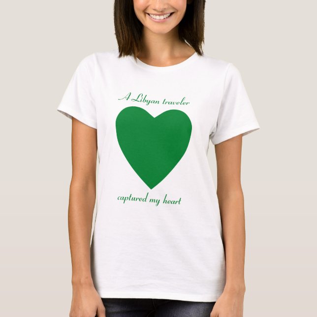 Libya Flag Sweetheart T-Shirt (Front)