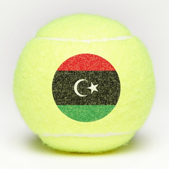 Libya Flag Tennis Balls (Front)