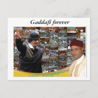 Libya ~ Gaddafi forever Postcard