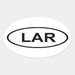 Libya "LAR" Oval Sticker