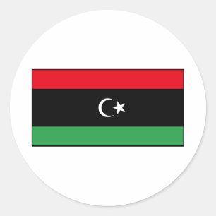 Libya – Libyan Flag Classic Round Sticker