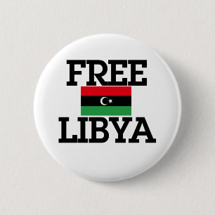 Libya Revolution 6 Cm Round Badge