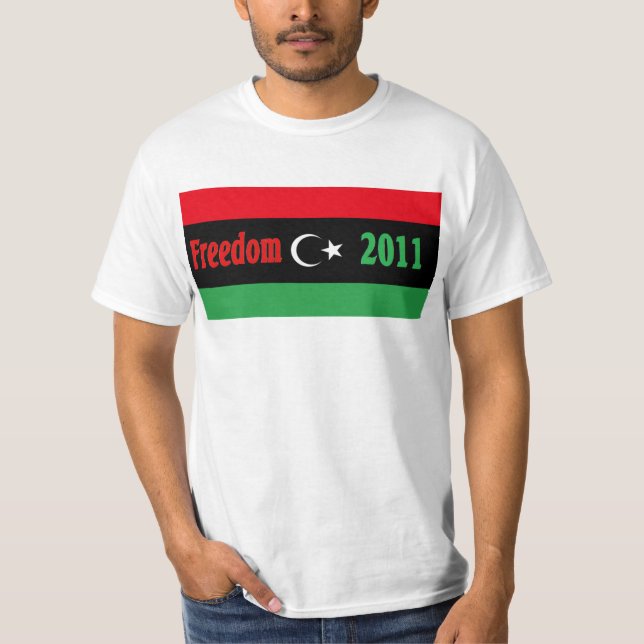 Libya shirt - ليبيا الحرية (Front)