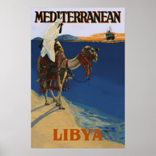 Libya travel poster