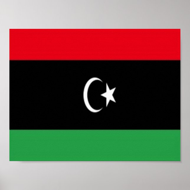 Libya - Waving Flag - Poster (Front)