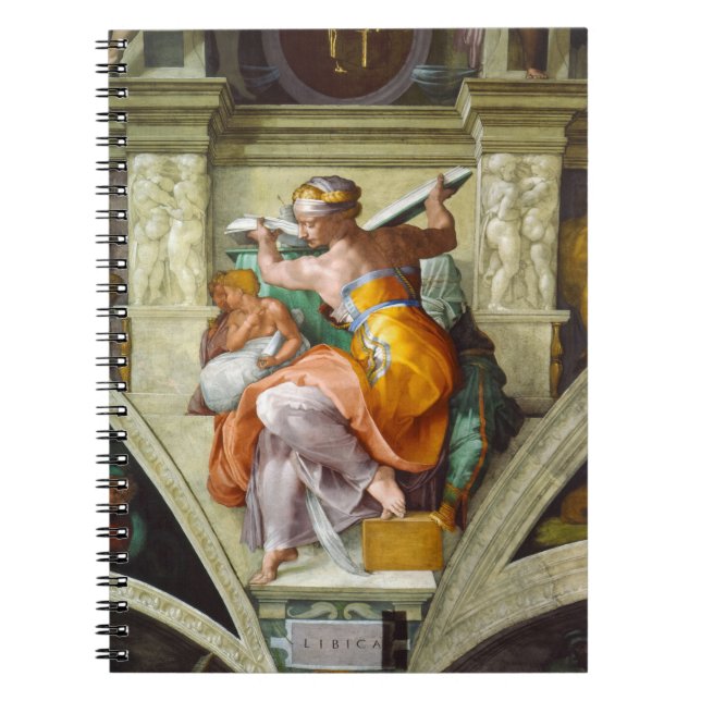 Libyan Sibyl by Michelangelo Notebook (Front)