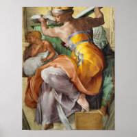 Libyan Sibyl, Sistine Chapel by Michelangelo