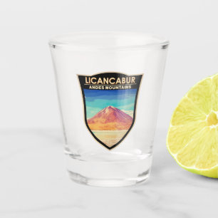 Licancabur South America Vintage Shot Glass