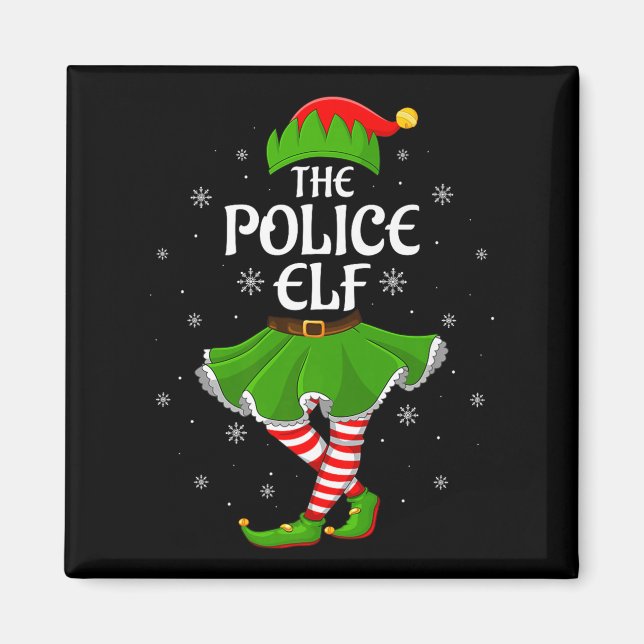 Lice Elf Christmas Family Girls Women Elf Squad Xm Magnet (Front)