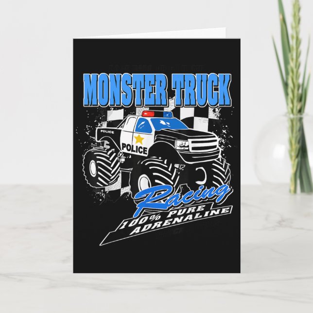 Lice Monster Truck  Card (Front)