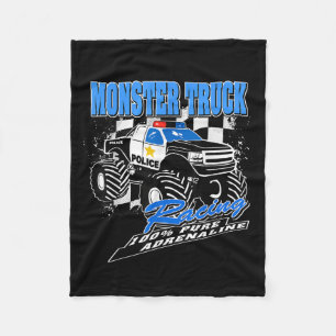 Lice Monster Truck  Fleece Blanket