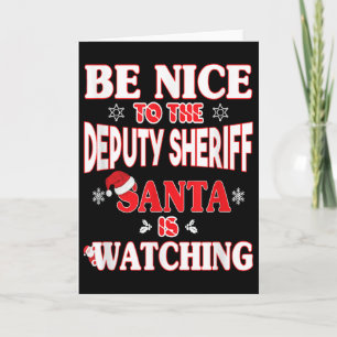 Lice Officer Shirt - For Christmas Deputy Sheriff_ Card