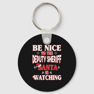 Lice Officer Shirt - For Christmas Deputy Sheriff_ Key Ring
