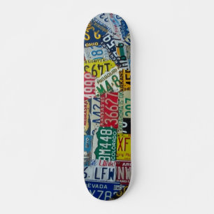 license plate deck skateboard