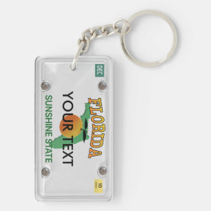 license plate Florida keychain