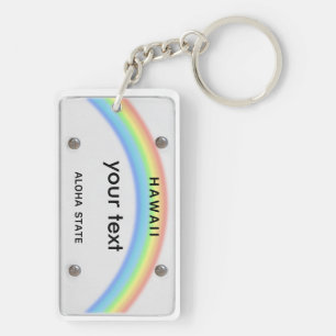 License plate Hawaii keychain