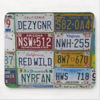 License Plate Lovers Mousepad
