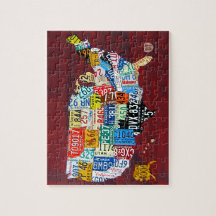 License Plate Map of the USA 2012 Puzzle