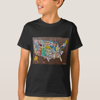 License Plate Map T-shirt (kids')
