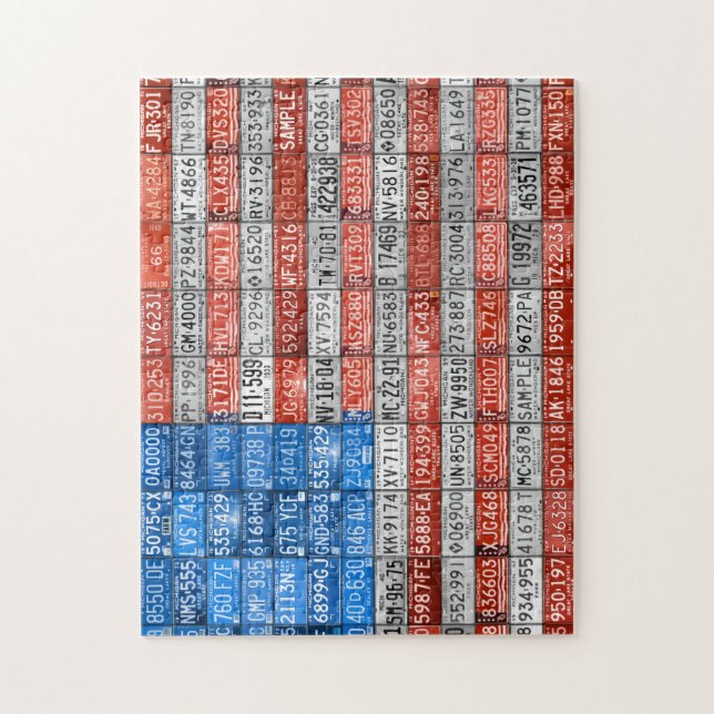 License Plate of the USA - Michigan Plates Puzzle (Vertical)