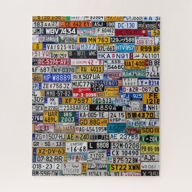 License Plate puzzle (Vertical)