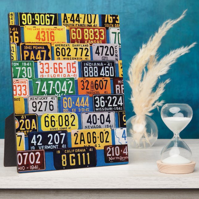 License Plates by H. Wilson Smith Plaque (Side)