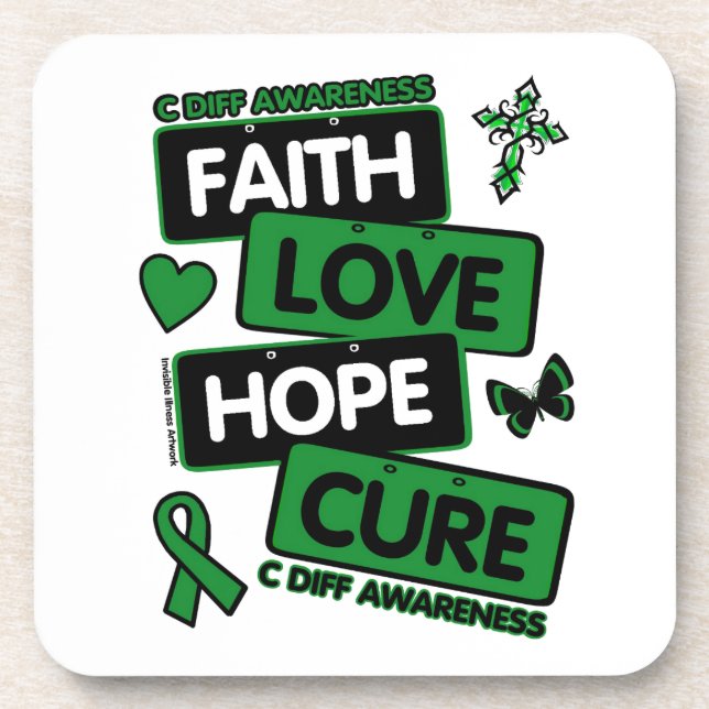 License Plates...C Diff Coaster (Front)