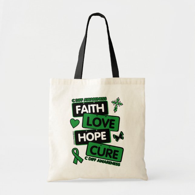 License Plates...C Diff Tote Bag (Front)
