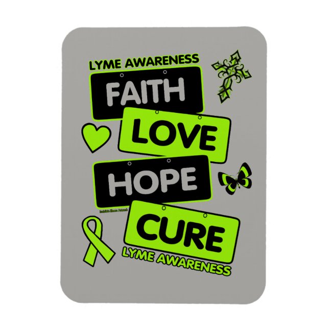 License Plates...Lyme Magnet (Vertical)