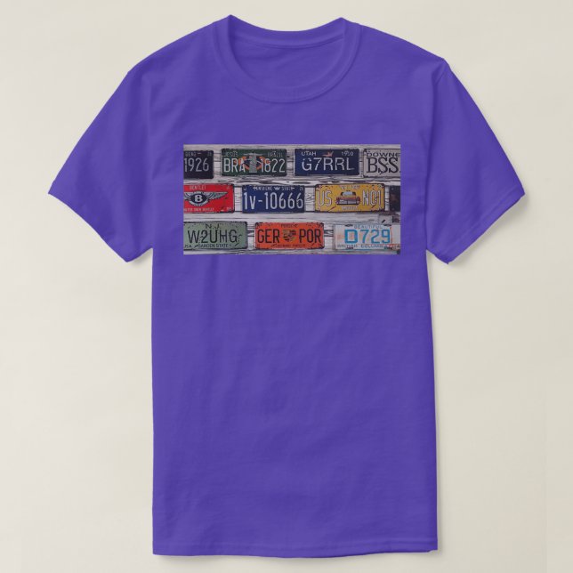 License plates T-Shirt (Design Front)
