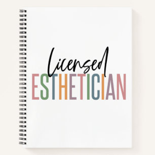 Licensed Aesthetician Cosmetologist Beautician Notebook