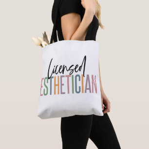 Licensed Aesthetician Cosmetologist Beautician Tote Bag