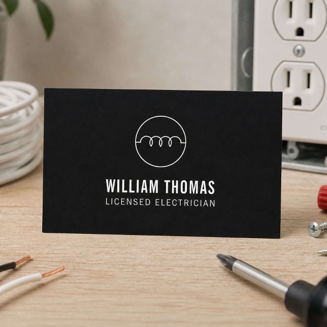 Licensed Electrician Business Card (Creator Uploaded)