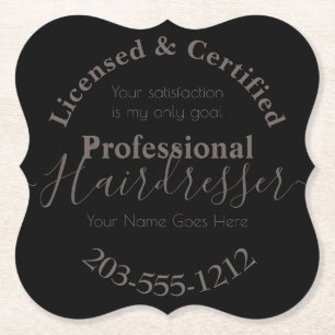 licensed Hairdresser Advertising HAMbWG Coaster